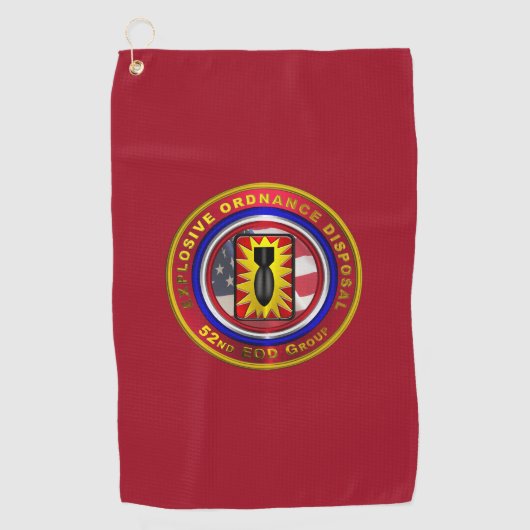 52e Explosive Ordnance Disposal Group Golfhanddoek (Voorkant)
