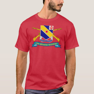 52e infanterieregiment DUI w BR Ribbon X T-shirt