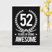 52e verjaardag (52 jaar Geweldige) Kaart (Gele Bloem)