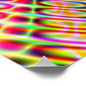 52x52 of Kleiner Poster, Psychedelic Red Blue Poster (Hoek)