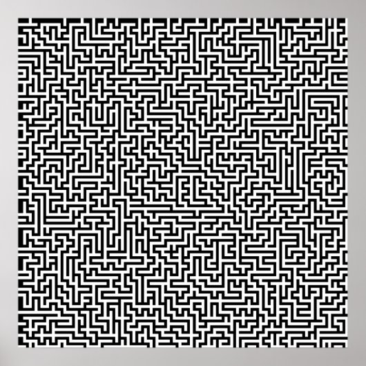 52x52 ou plus petite affiche Maze1 Customisez le b (Devant)