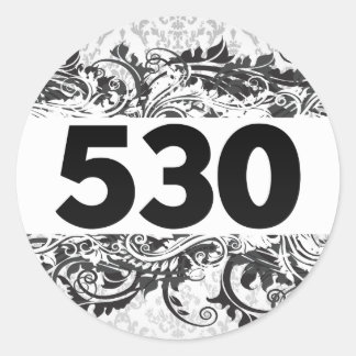 530 RONDE STICKER