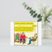 536 vuile vaat cartoon briefkaart (Staand voorkant)