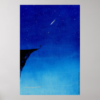 5383.Leren naar vliegen/blauwrand? Poster/afdruk Poster