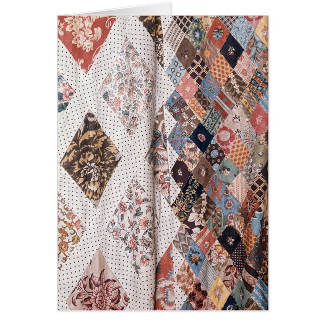 53 : Détail d'un édredon de patchwork fait par Mme (Devant)