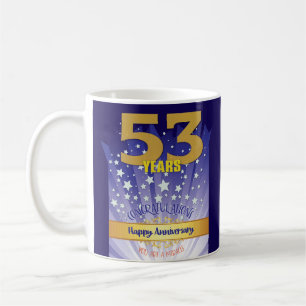 53 Jaar CUSTOM Herstel Jubileum Cijfer Koffiemok