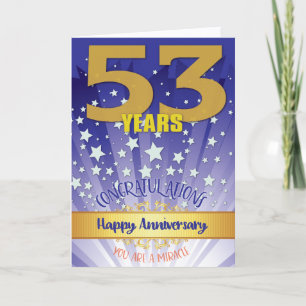 53 Jaar Hersteljubileum Vet Numeriek Kaart