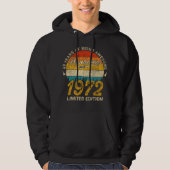 53 jaar oud 1972 Retro Geweldige 53e verjaardag ca Hoodie (Voorkant)