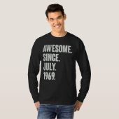53 jaar oud 53 jaar Geweldige sinds juli 1966 T-shirt (Voorkant volledig)