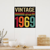 53 jaar oud cadeau  1969 53th Birthday Poster (Keuken)