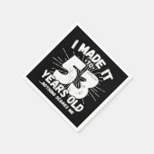 53 Jaar Oud Sarcastisch Meme Grappig 53e Verjaarda Servet (Hoek)