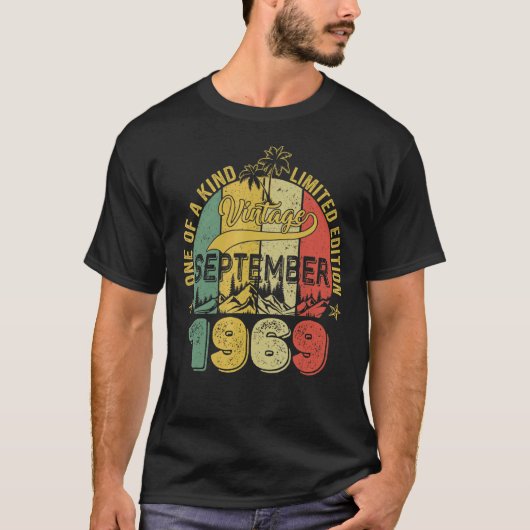 53 jaar oude 53e verjaardag Geweldige sinds septem T-shirt (Voorkant)