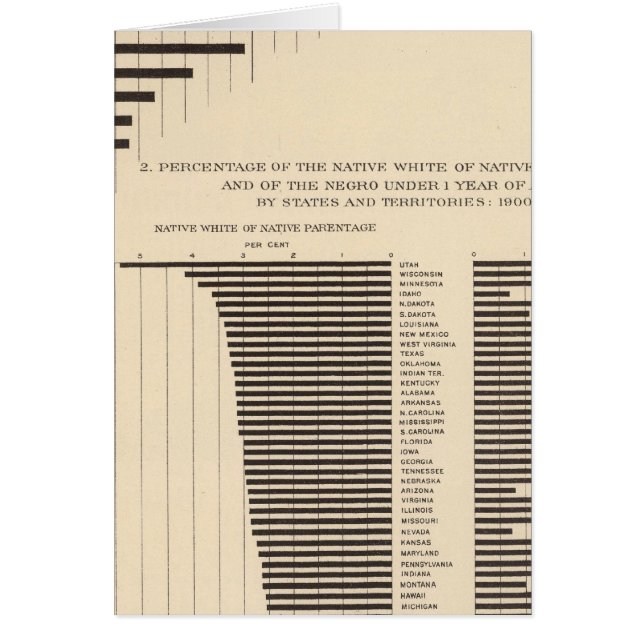 53 Noirs par état Amérindiens blancs (Devant)