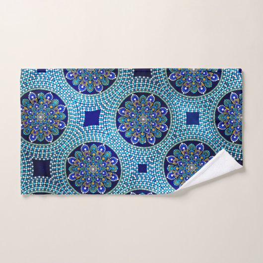 53 Royal Blue Bath Towel SET (Serviette à main)