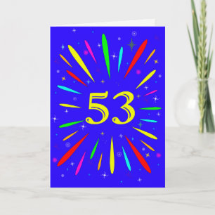 53e 'Birthday Explosion'-Kaart Kaart