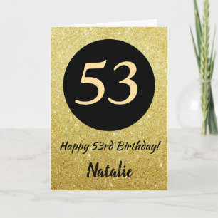 53e Joyeux Anniversaire Carte de Parties scintilla