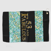 53e verjaardag  golfhanddoek (Horizontaal)