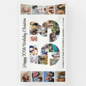 53e verjaardagsfeest Nummer 53 Fotocollage Spandoek (Verticaal)