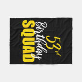 53rd Happy Birthday Squad Party Bday Family Group  Fleece Deken (Voorkant (Horizontaal))