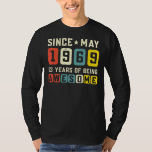 53ste verjaardag Geweldige sinds mei 1969 Vintage T-shirt