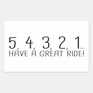 54321 RECHTHOEKIGE STICKER