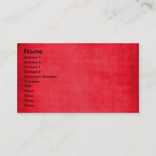 547_massief-rood-papier, SOLID RED ACHTERGRONDTEXT Visitekaartje (Voorkant)