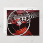 "54 Corvette Interior Briefkaart (Voorkant / Achterkant)