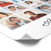 54 Fotocollage Voeg uw eigen groet toe Poster (Hoek)