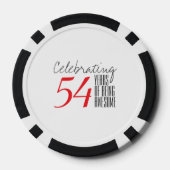 54 jaar geweldige pokerchips (Achterkant)