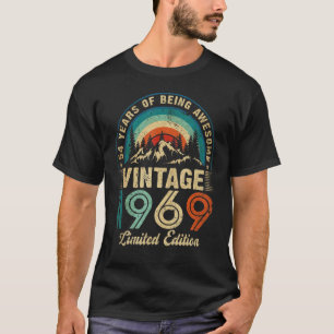 54 jaar oude editie 1969 Limited Edition 54th Bir T-shirt