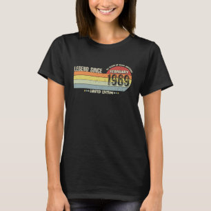 54 jaar oude leggende sinds februari 1969 54e gebo t-shirt