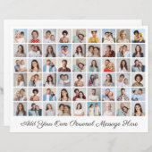 54 Photo Collage Ajoutez votre propre feuille de p (Devant / Derrière)