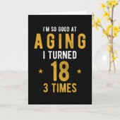 54 Verjaardag cadeau Gezegde Grappig Kaart (Gele Bloem)