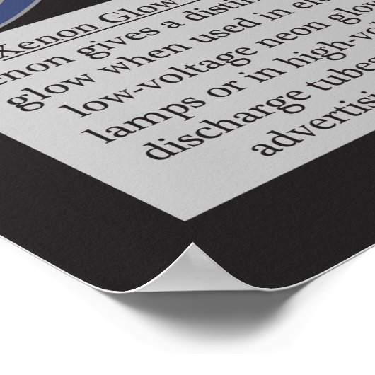 54. Xénon (Xe) Tableau périodique des éléments (Coin)