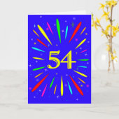 54e anniversaire carte d'explosion (Fleur jaune)