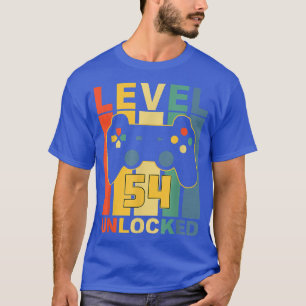 54e Birthday Level 54 Onvergrendeld videospel T-shirt