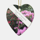 54e huwelijk keramisch ornament (Links)