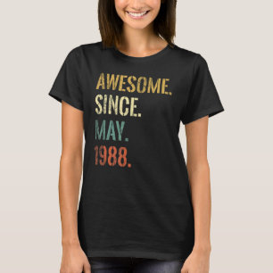 54e verjaardag 54 jaar oud Geweldige sinds mei 196 T-shirt
