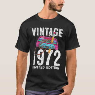 54e Verjaardag Cassettebandje Potlood 1972 54 T-shirt