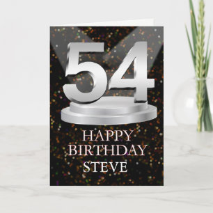 54th Birthday Spotlights Ajouter une carte de nom