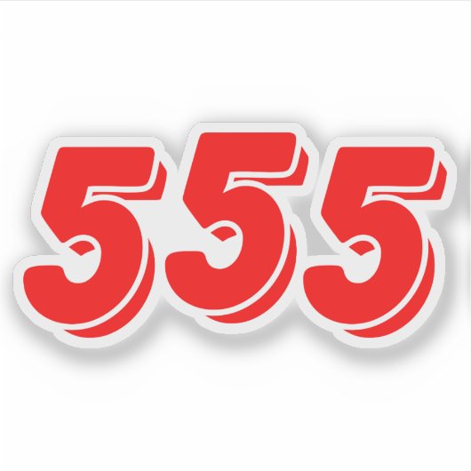 555 STICKER (Voorkant)