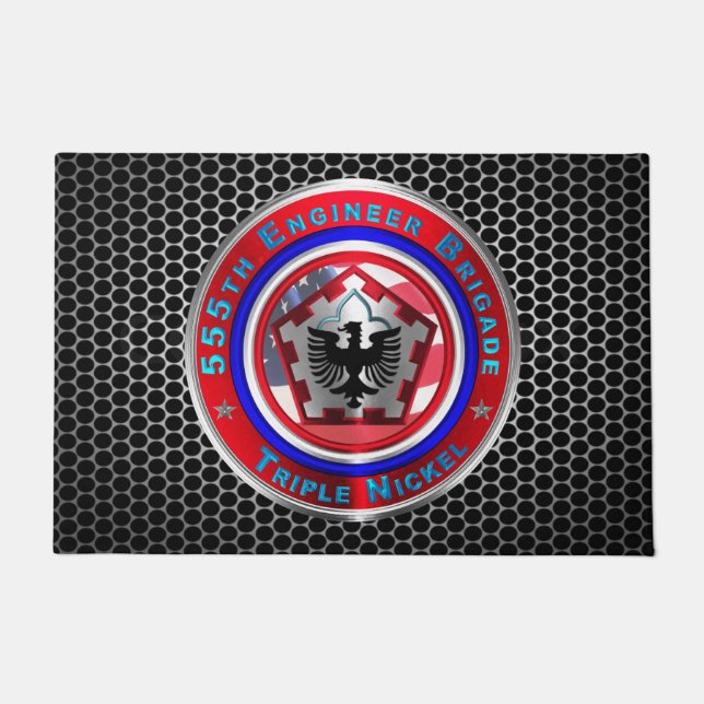 555e werktuigkundige brigade deurmat (Voorkant)