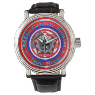 555th Brigade Genie “Triple Nickel” Horloge