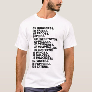 55 Burgers 55 Fries Ik denk dat je moet vertrekken T-shirt