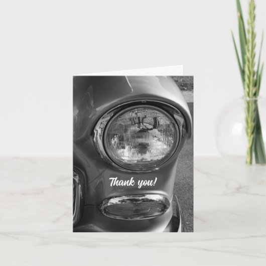 55 Carte de remerciements Chevy Headlight en nivea (Devant)