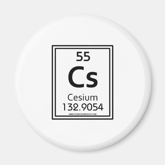55 Cesium Magneet (Voorkant)