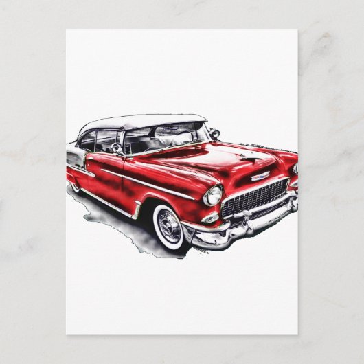 55 Chevy Briefkaart (Voorkant)