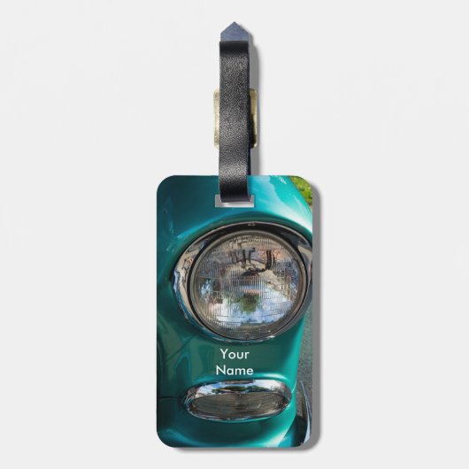 55 Chevy Headlight Bagagelabel (Achterkant verticaal)