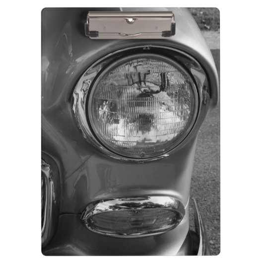 55 Chevy Headlight Grayscale Klembord (Voorkant)