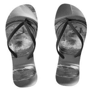 55 Chevy Headlight Grayscale Teenslippers